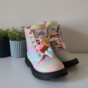 Lola Kids Pastel Glitter Boots